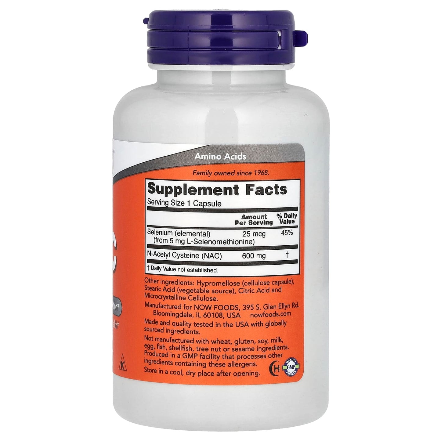 Now Foods NAC with Selenium, 600mg