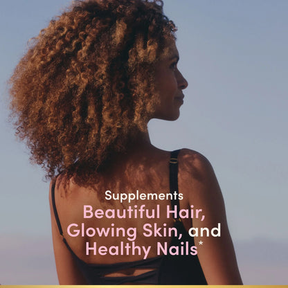 Nature's Bounty Hair skin nails gummies avancés|biotine 6000 mcg, vitamines A, C et E|goût fraise, 90 gummies
