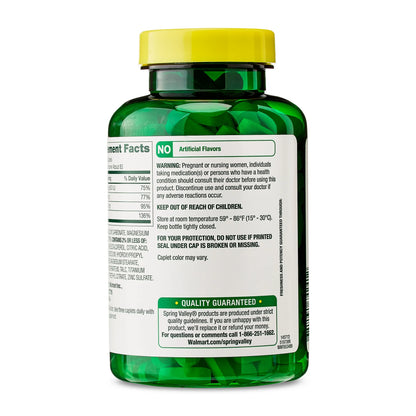 Spring Valley Calcium, Magnesium & Zinc Plus Vitamine D3, 250 comprimés